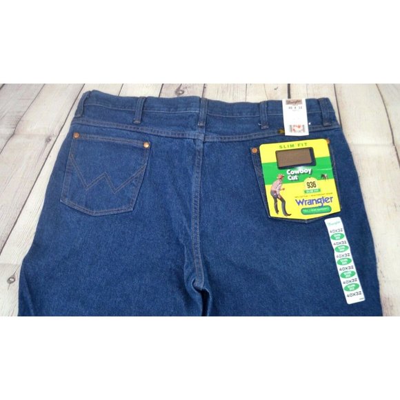 WRANGLER‎ Cowboy Cut Slim Fit Jeans SIZE 40/32 Heavyweight Denim NWT - Picture 4 of 7